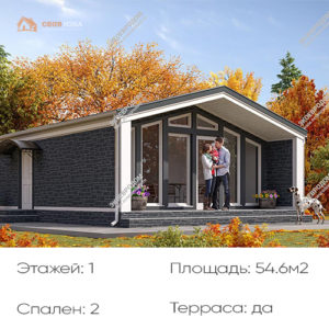 Дом из СИП панелей “Фалко”