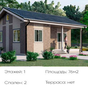 Дом из СИП панелей “Барятино”